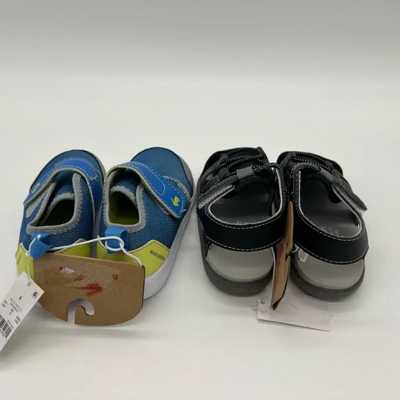 See Kai Run Basics Toddler Cruiser Shoes Blue/Multi and Black Sandals Deal Combo - Picture 2 of 5